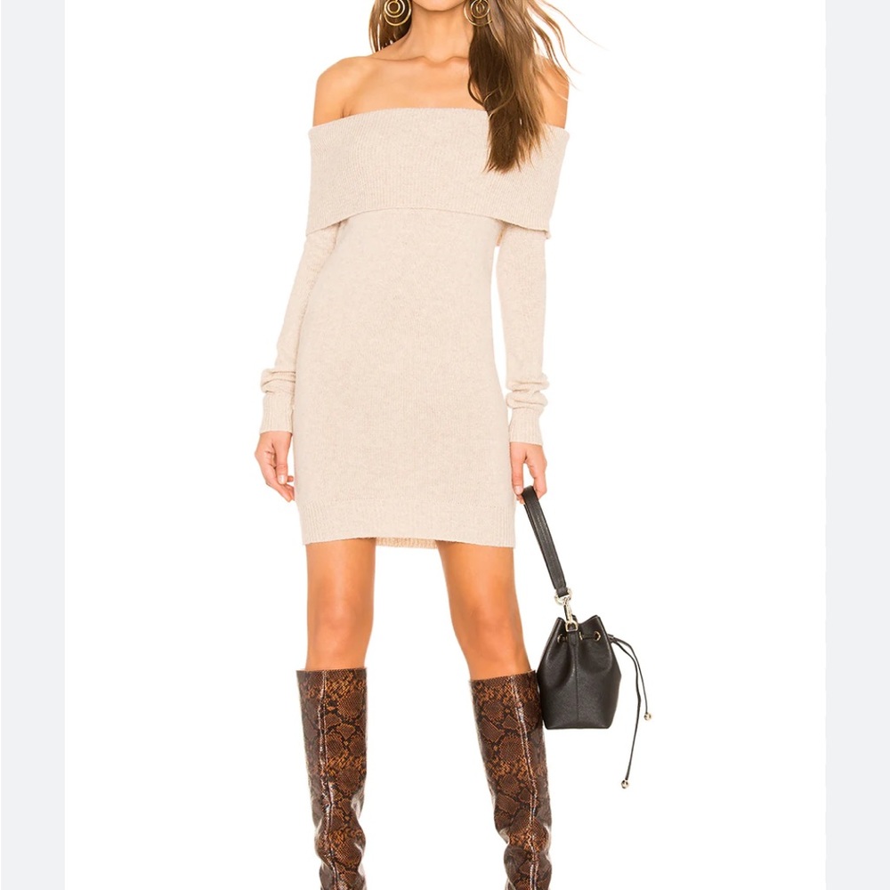 Tularosa off shoulder sweater dress